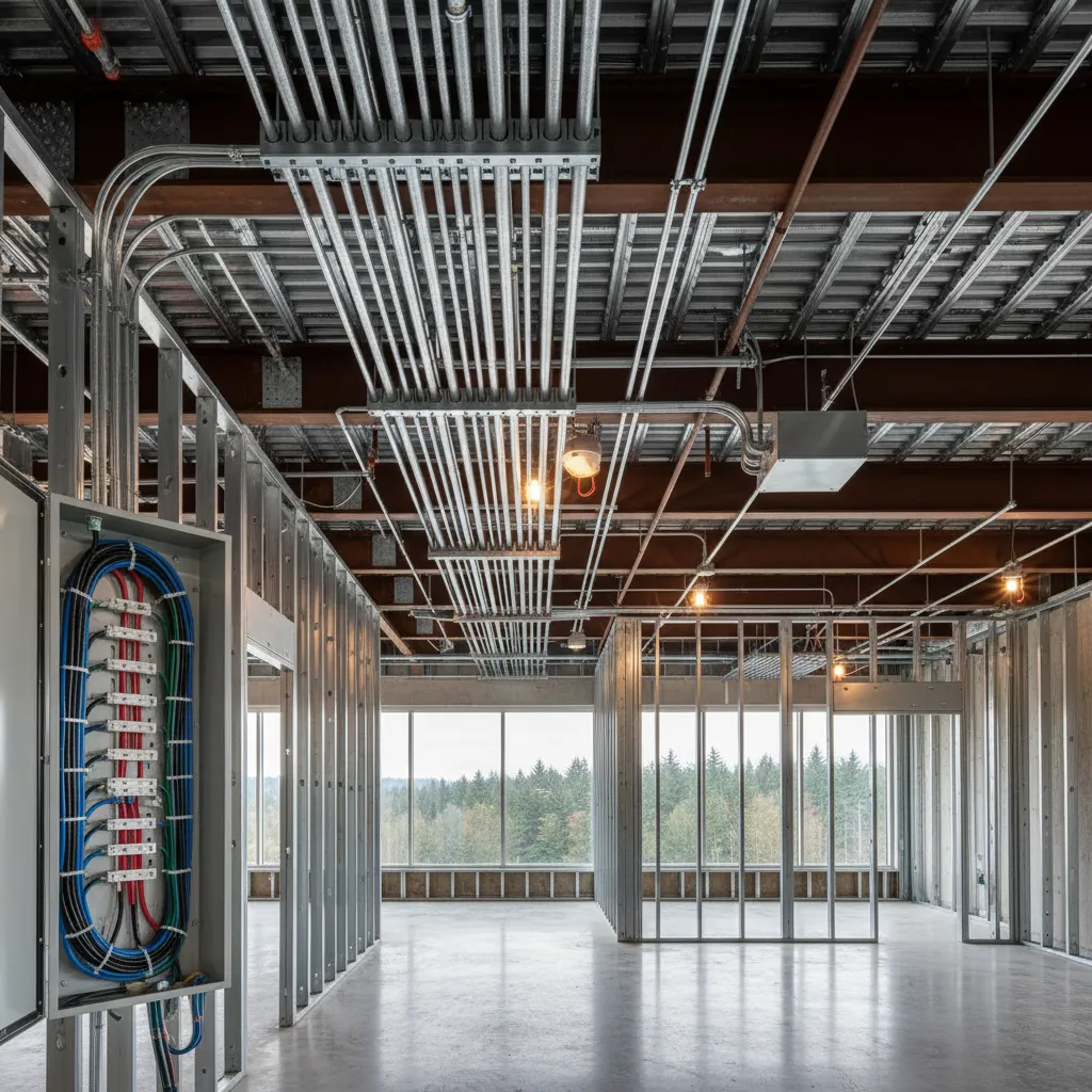 commercial electrical wiring tenant buildouts square