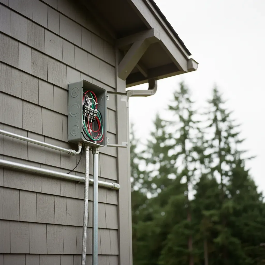 residential solar panel wiring square