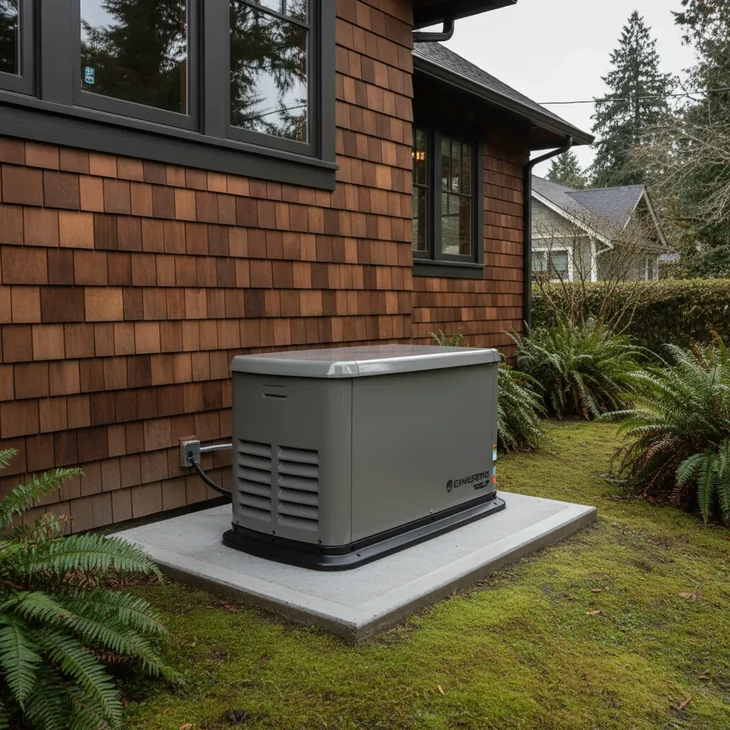 residential standby generator installation square